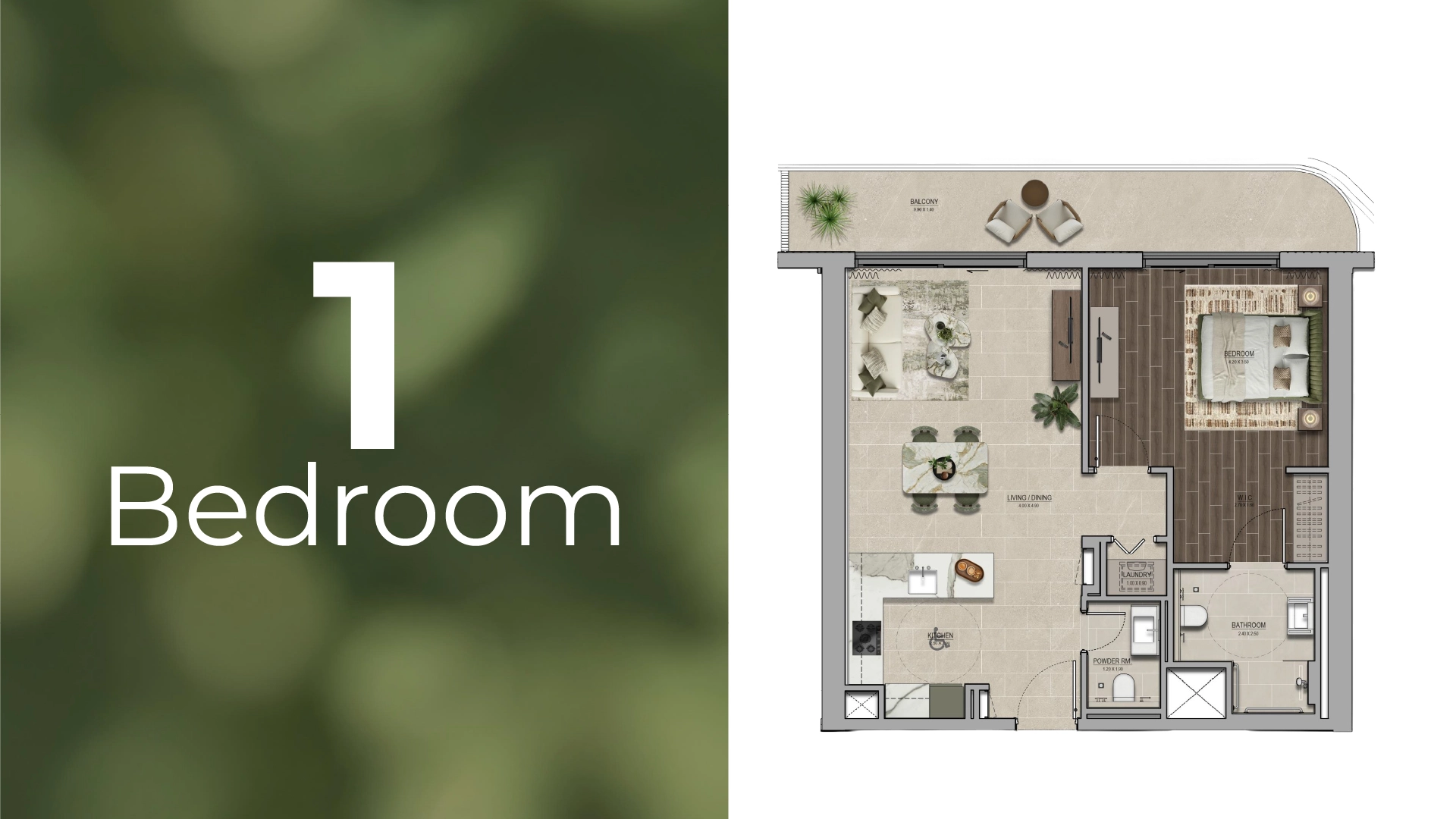 1 BR - Type A